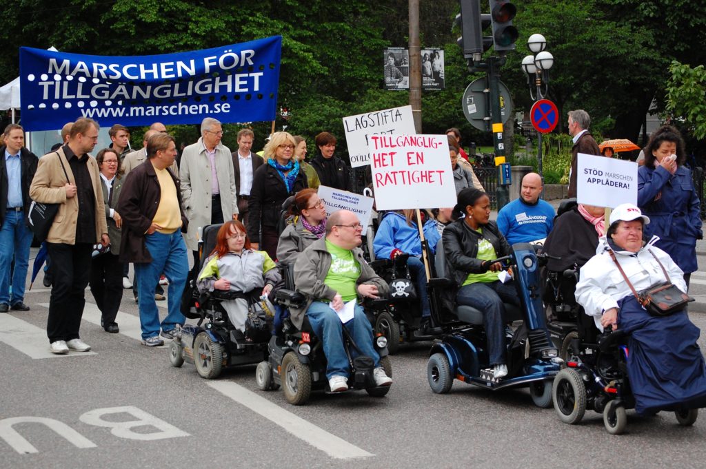 Bild från Tillgänglighetsmarschen 2009
